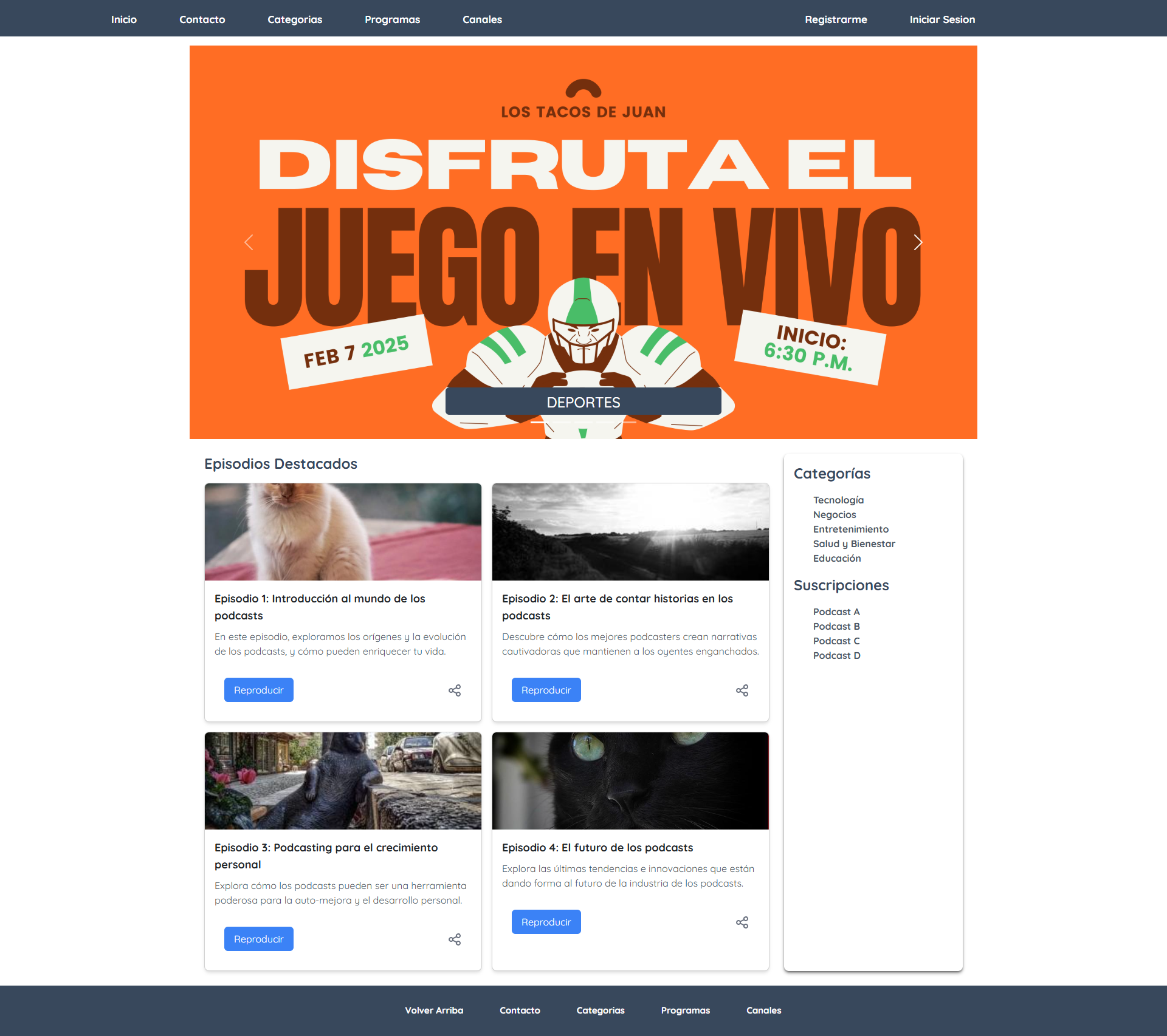 Proyecto de curso de desarrollo web frontend